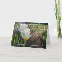 Proverbes de tulipes blanches 31:25 Note Card