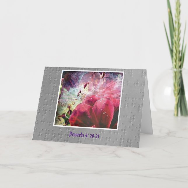 Carte Proverbes en braille (Devant)