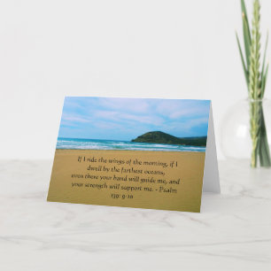 Carte Psaume 139 : 9-10 BELLE CITATION BIBLIQUE