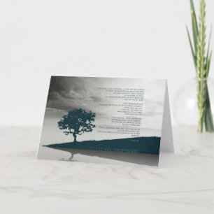 Carte Psaume 23 Greeting Tree Motivational Blue Mountain