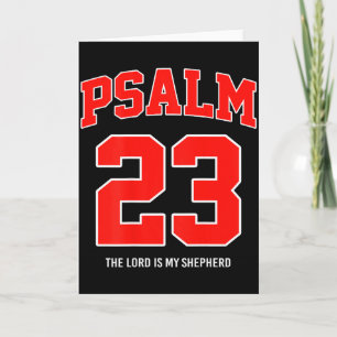 Carte Psaume 23 Le Seigneur est mon berger (au dos) 
