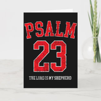 Carte Psaume 23 Le Seigneur Est Mon Berger Vintage Chrét