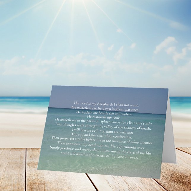 Carte Psaume 23 Le Seigneur est Mon Pasteur (Créateur téléchargé)
