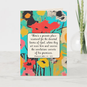 Carte Psaume 25 14 Aimants de Dieu Bible Verse Chrétien