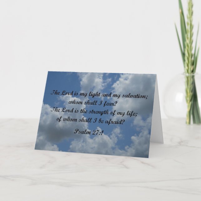 Carte Psaume 27:1 (Devant)