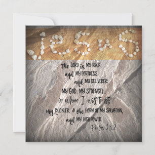 Carte Psaumes inspirants Verset biblique