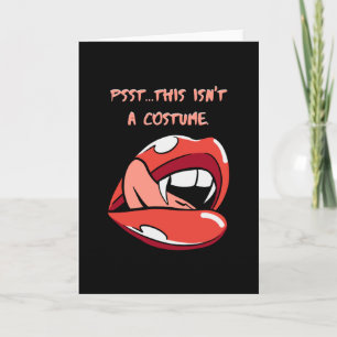 Carte Psst... Ce n'est pas un costume