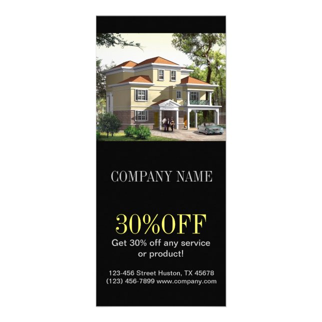 Carte Publicitaire Agent immobilier de retouche à la maison de (Devant)