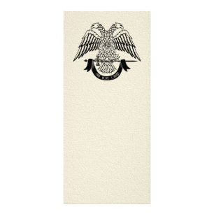 Carte Publicitaire Aigle à deux têtes comme symbole maçonnique
