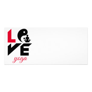 Carte Publicitaire Aimer le yoga