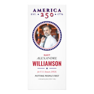 Carte Publicitaire America 250 Campagne de sensibilisation politique 