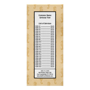 Carte Publicitaire Amoureux des Animaux Marins Hippocampe Style Vinta