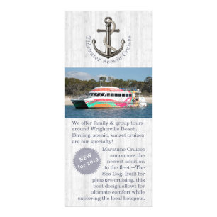 Carte Publicitaire Ancre nautique w/Rope