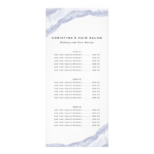 Carte Publicitaire Aquarelle bleue minimaliste