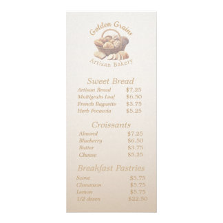 Carte Publicitaire Artisan Bread Basket