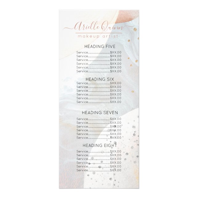 Carte Publicitaire Artiste Abstrait de maquillage en aquarelle Terre (Devant)