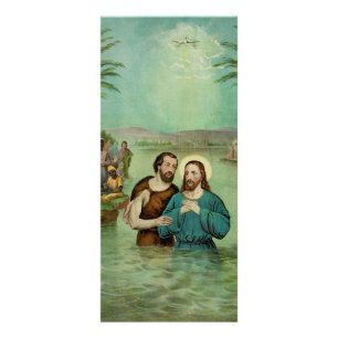 Carte Publicitaire Baptême de Jésus-Christ
