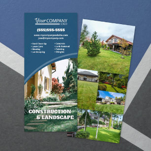 Carte Publicitaire Bleu ardoise, Photos et logo de la société Vertica