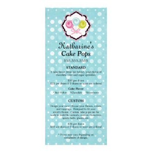 Carte Publicitaire Boulangerie de gâteaux Promotion personnalisée Pri