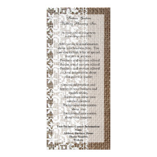 Carte Publicitaire Bracelet simple et dentelle