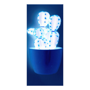 Carte Publicitaire Cactus bleu