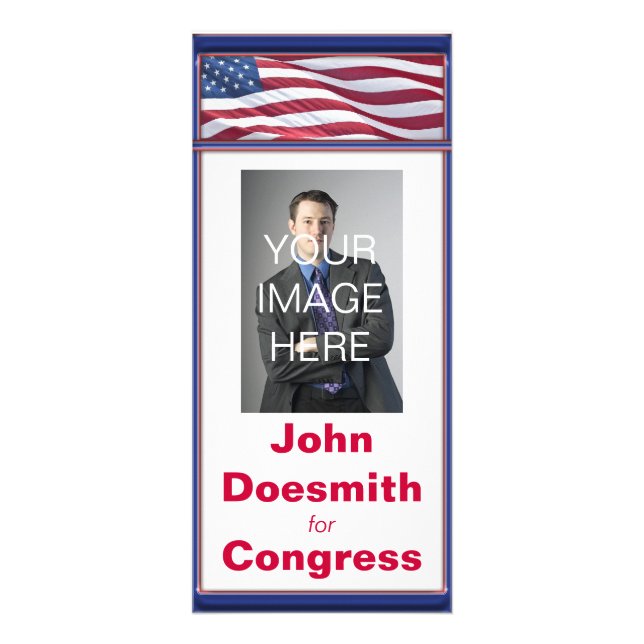 Carte Publicitaire Campagne politique patriotique (Devant)