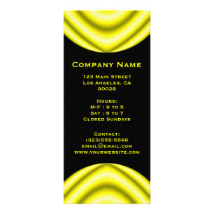 Carte Publicitaire cercle jaune