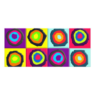 Carte Publicitaire cercles motif