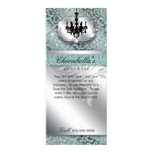 Carte Publicitaire Chandelier Spa immobilier Leopard Parties scintill
