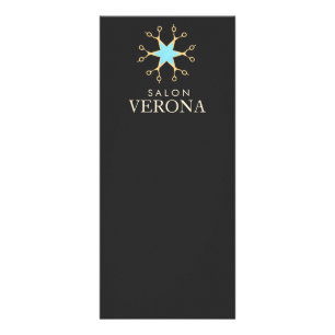 Carte Publicitaire Chic et élégant ciseaux Logo Salon de coiffure