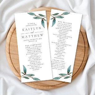 Carte Publicitaire Collection de Mariages de lisses botaniques - Prog