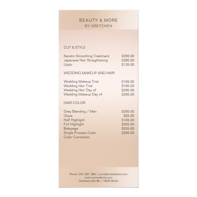 Carte Publicitaire Couleur beige minimale moderne (Devant)