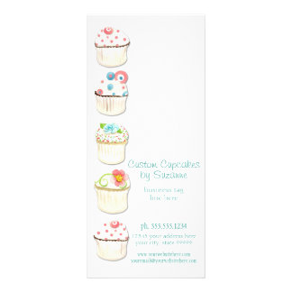 Carte Publicitaire Cupcake Dessert Boulangerie Identité d'entreprise