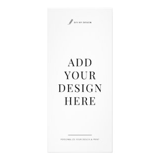 Carte Publicitaire Custom Flyer Printing 4x9" Upload Your Design