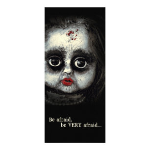 Carte Publicitaire Déplaisante Eerie Doll Ayez Peur Halloween