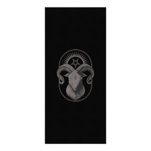 Carte Publicitaire Devil Goat Pentagram Baphomet Satan Occult Satanic