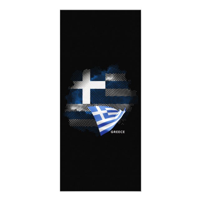 Carte Publicitaire Drapeau de la Grèce (Devant)