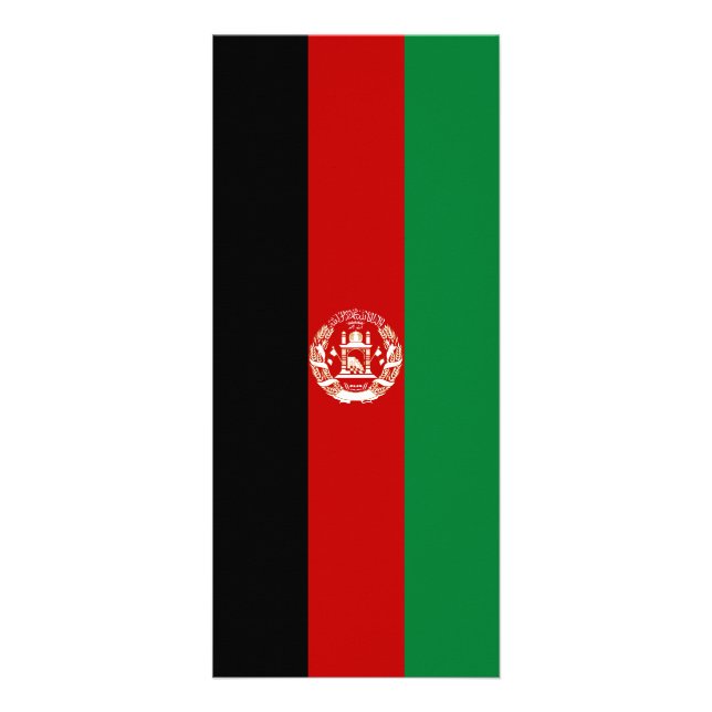 Carte Publicitaire Drapeau de l'Afghanistan (Devant)