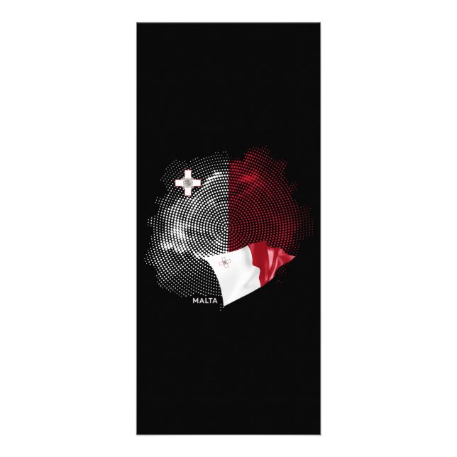 Carte Publicitaire drapeau de Malte (Devant)