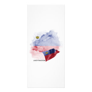 Carte Publicitaire drapeau du Liechtenstein
