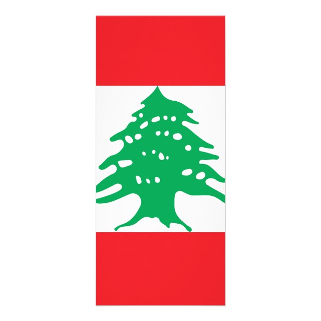 Carte Publicitaire Drapeau libanais (Devant)