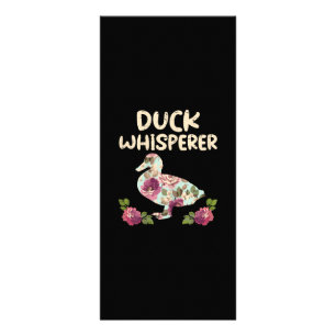 Carte Publicitaire Duck Whisperer Fleur Drôle Agriculture Animal de f