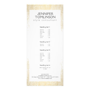 Carte Publicitaire Elégant Faux Gold Confetti Dots Motif
