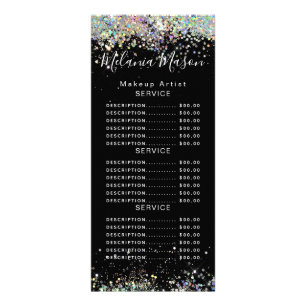 Carte Publicitaire Elégant Holographe Parties scintillant Holographiq