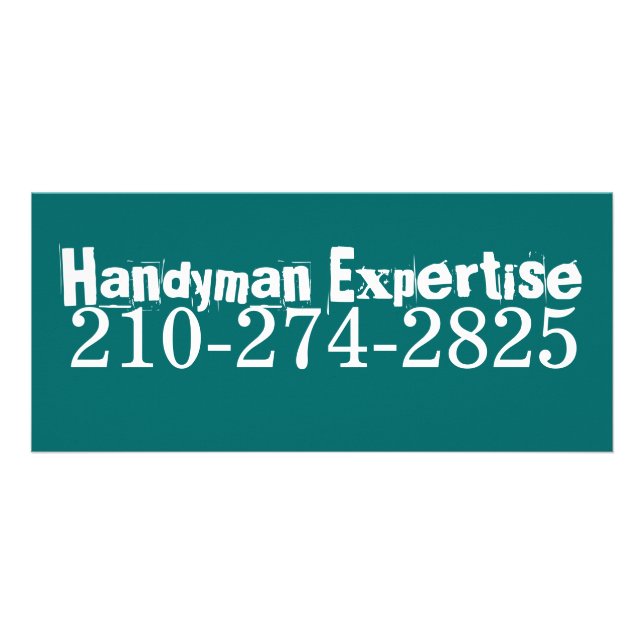 Carte Publicitaire Expertise de bricoleur, 210-274-2825 (Devant)