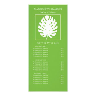 Carte Publicitaire Feuille de Monstera Tropical Moderne Côtière