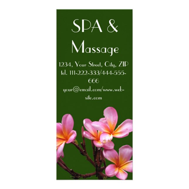 Carte Publicitaire Fleur tropicale (Devant)