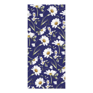 Carte Publicitaire Fleurs d'aquarelle blanche