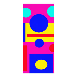 Carte Publicitaire Formes géométriques colorées