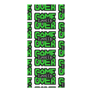 Carte Publicitaire Game Over, Level Up : Aventure rétro en sandbox à